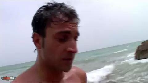 French amateur babe get fucked by a big cock in the beach