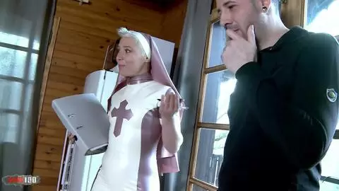 Charlie collects for her parish and gets fucked hard by Kevin White