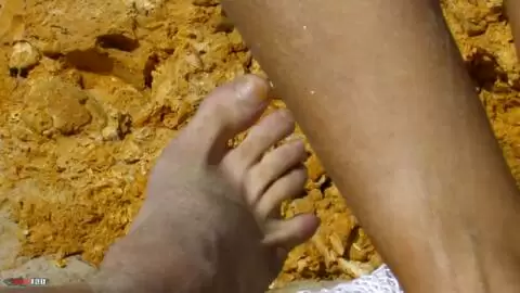 Ginger is preparing her wet pussy for the scene