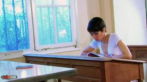 Arab teen Jasmine Arabia in school uniform deep ass fucked in classroom