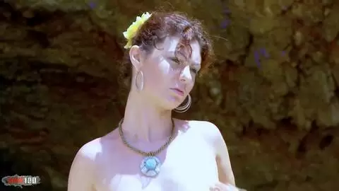 Anal rascality at the beach with the delicious French Julia Gomez