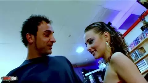Petite French Moana Mendez's Intense Anal Adventure in a Video Club with Jorge Fernandez
