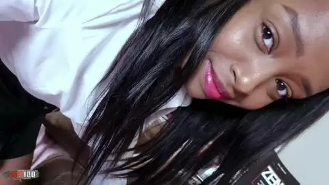 Nice little fuck in front of the webcam with the beautiful black Colombian Paris