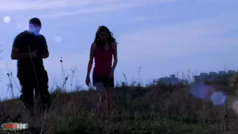 A nice fuck on a public beach with french teen Pauline Cooper