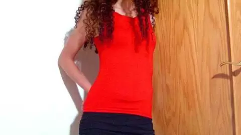 Great young arab brunette Safia getting naked 