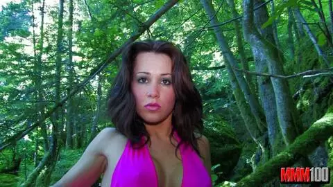 Nude in the river