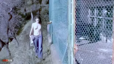 The young Spanish amateur Tina, naked outdoors