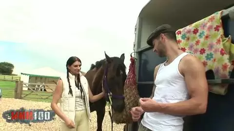 Jay R bangs the pussy of beautiful busty brunette Jodie James