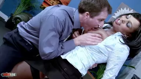 Brunette Milf With Huge Tits Gets Fucked In The Office