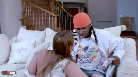 Aurora Snow Young Blonde Babe Takes Jon Jon Big Black Cock for Rough Anal Creampie Interracial