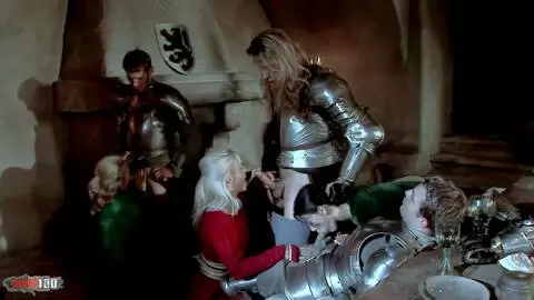 Medieval Banquet Turns into Anal Orgy with Wild Double Penetration