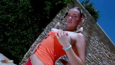 Petite Blonde Sweet Honey Double Penetrated by Choky Ice and Ruka Stone