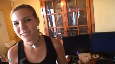 Blond teen is smashed in and ace cumed